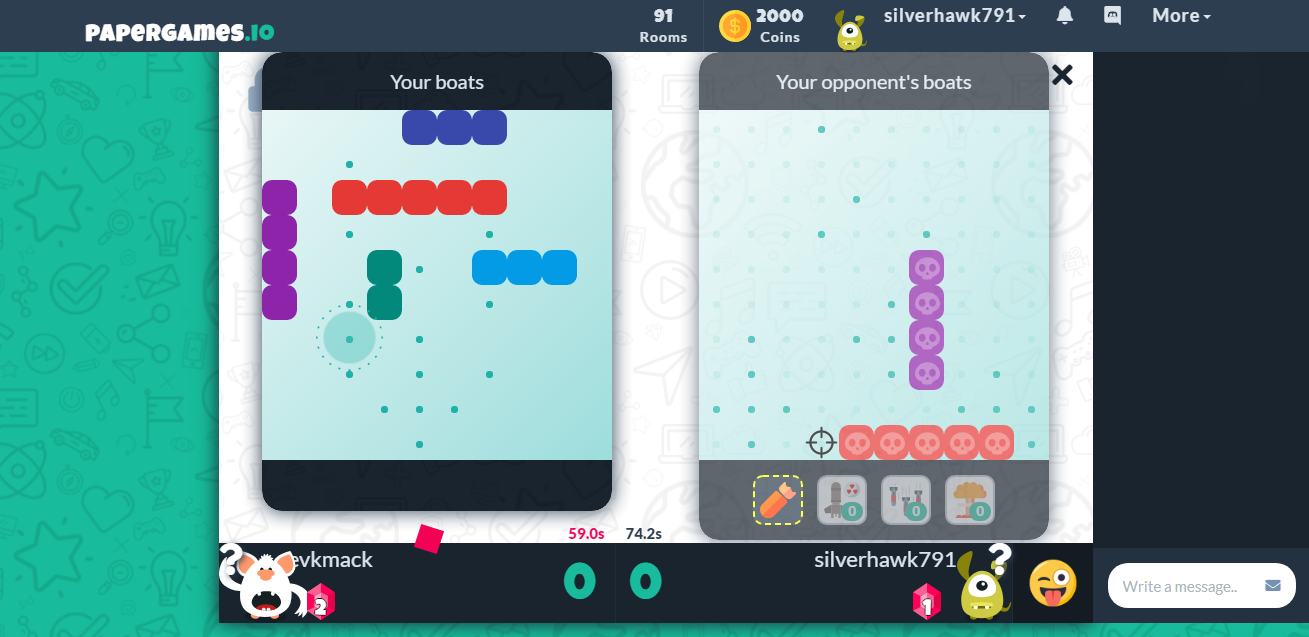 Connect 4 - How to begin a game - papergames.io 