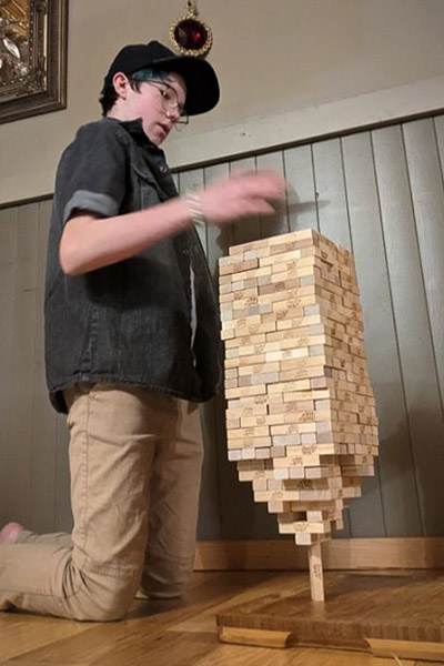 12-year-old Canadian earns Guinness World Record for impressive Jenga