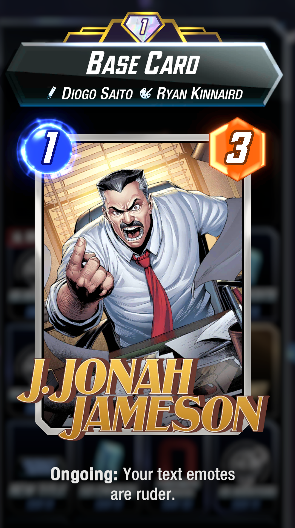 J. Jonah Jameson may not be in ‘Brand New Day’ but you can play him in Marvel Snap